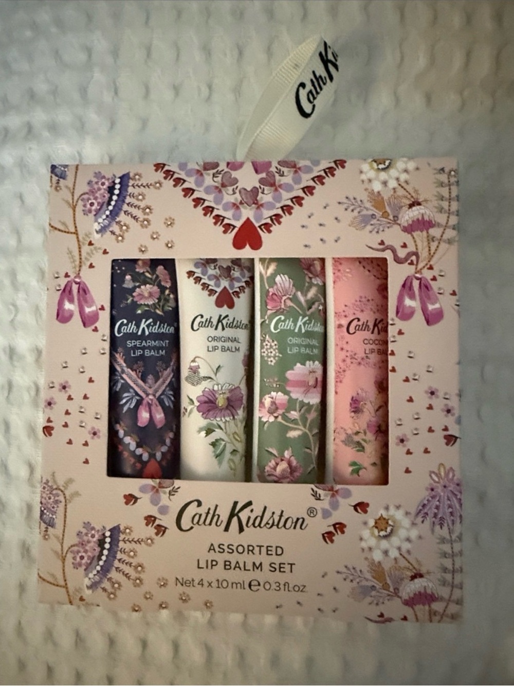 Cath Kidston Floral Assorted Lip Balm Set - Navy, White, Green, Pink